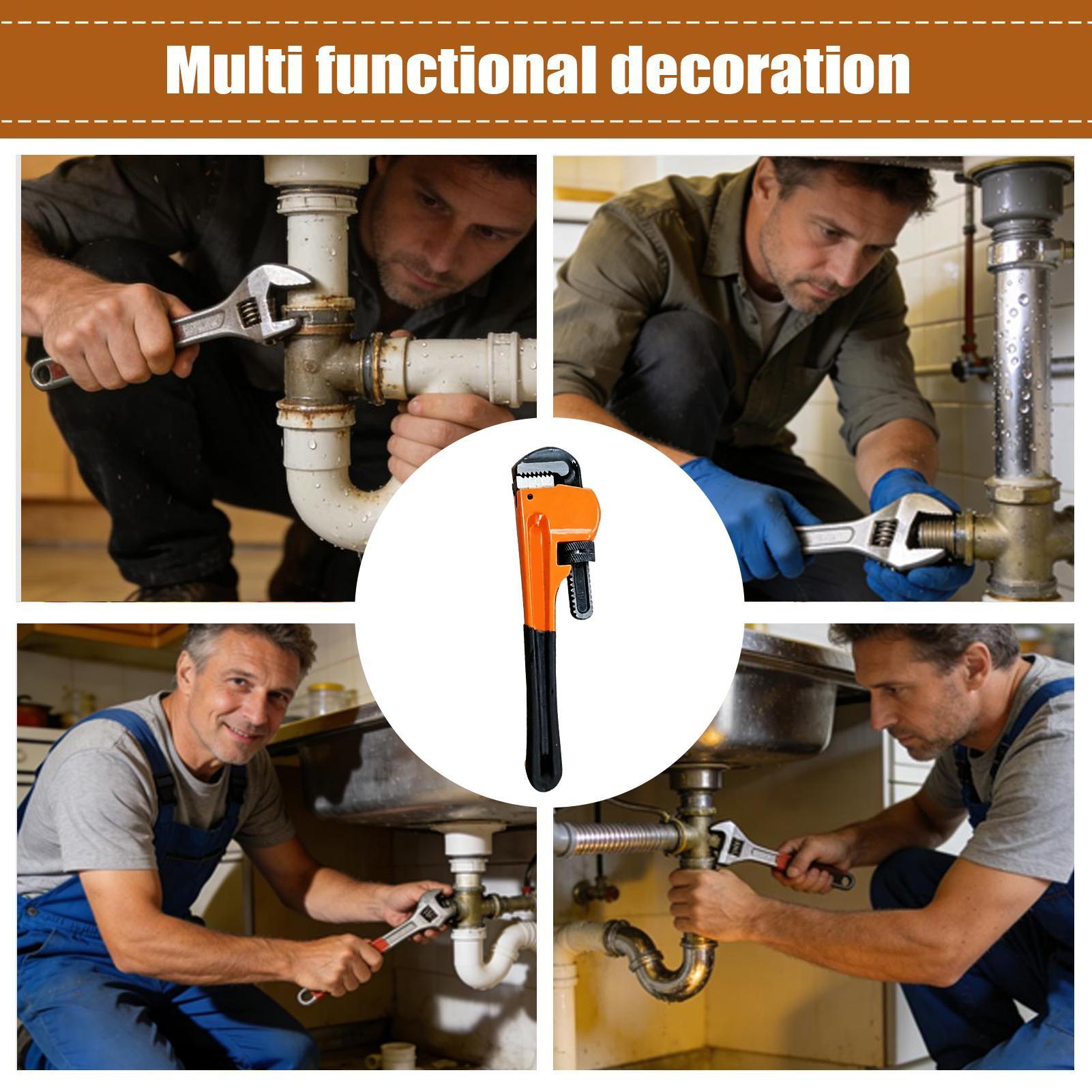 Pipe Wrench Adjustable - مفاتيح أنابيب قابلة للتعديل شديدة التحمل