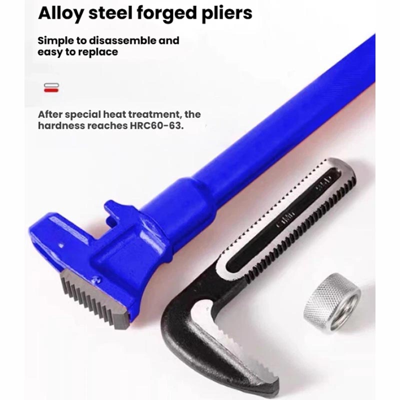مفتاح أنابيب تلسكوبي متين بمقب - مراجعة Pipe Wrench Adjustable وسعره