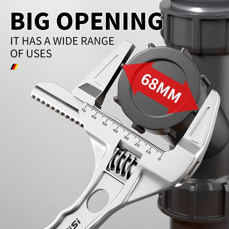 مفتاح أنابيب متين ذو فك عريض ق - مراجعة Pipe Wrench Adjustable وسعره