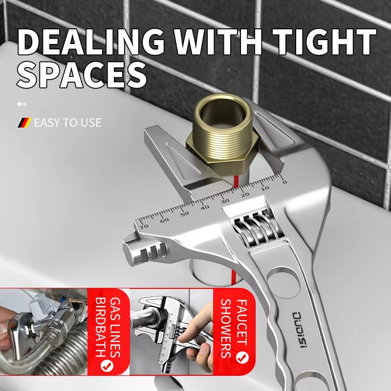 مفتاح أنابيب متين ذو فك عريض ق - مراجعة Pipe Wrench Adjustable وسعره